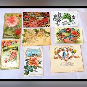 Antique Birthday Postcards